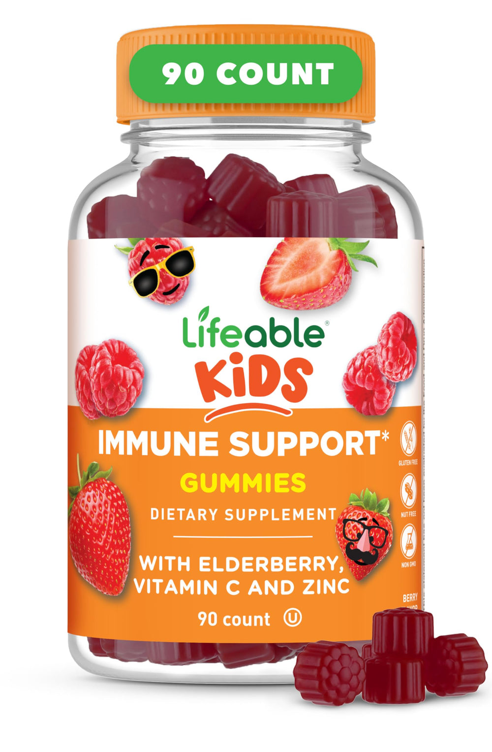 Lifeable Kids Immune Support Gummies bottle