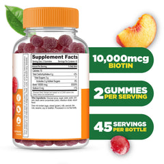 Label for Lifeable Teens Biotin 10000mcg Gummies