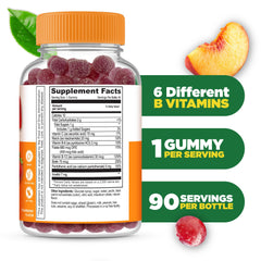 Lifeable Vitamin B Complex Gummies label showing B vitamins