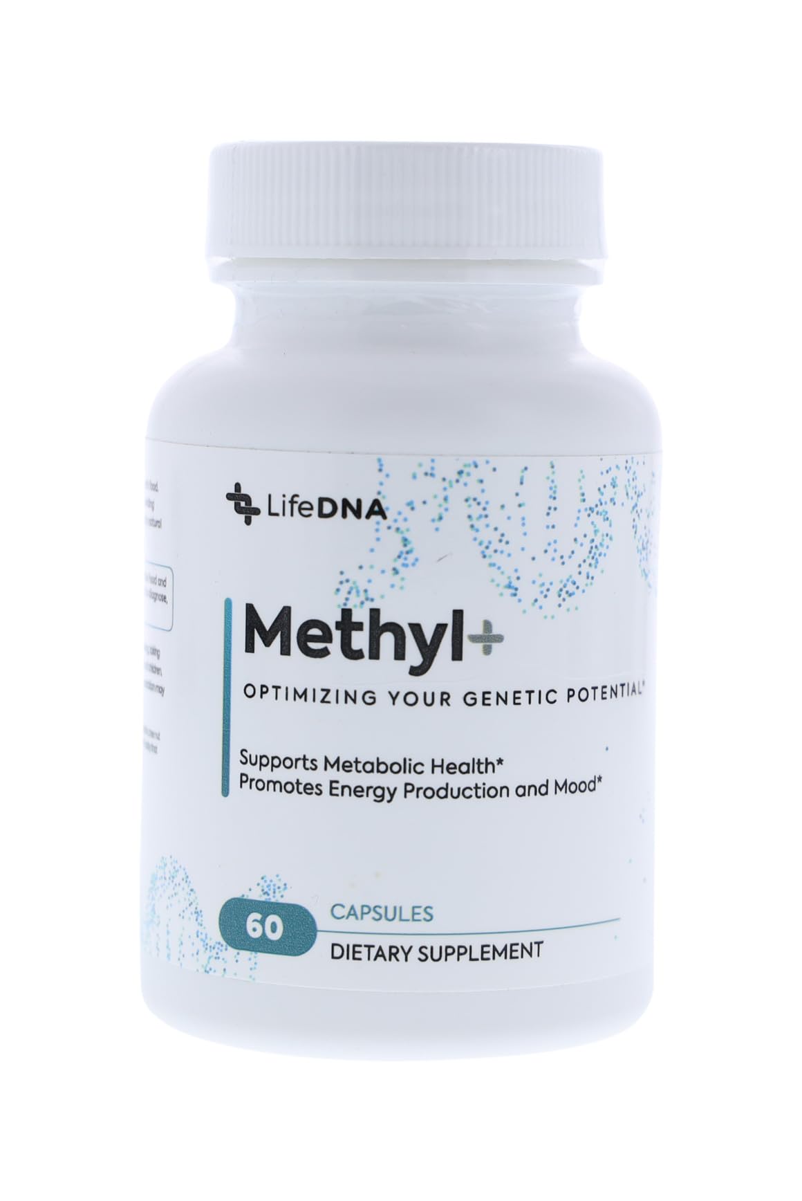 LIFEDNA Methyl + Methylfolate bottle on white background