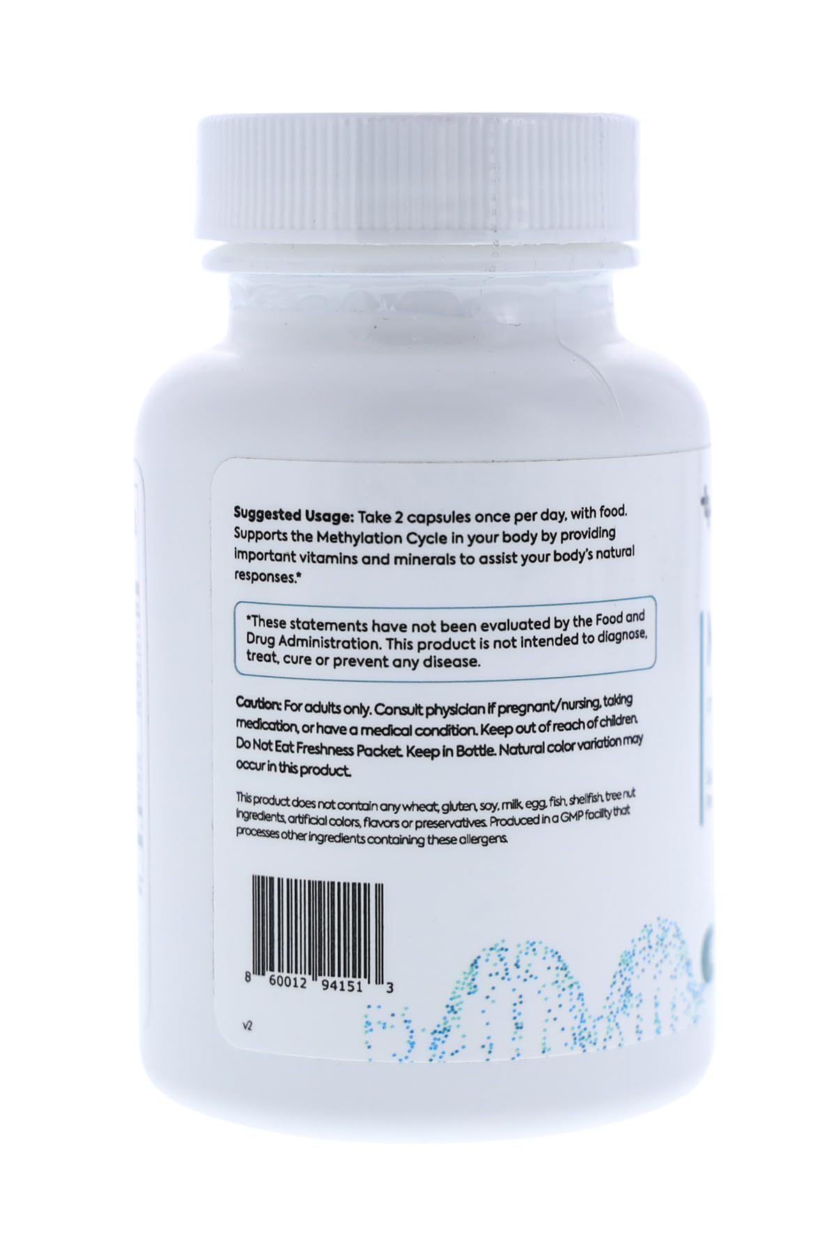 LIFEDNA methylfolate ingredients and vitamins list