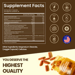 Graphic of the 17-in-1 Myo-Inositol DCI complex ingredients