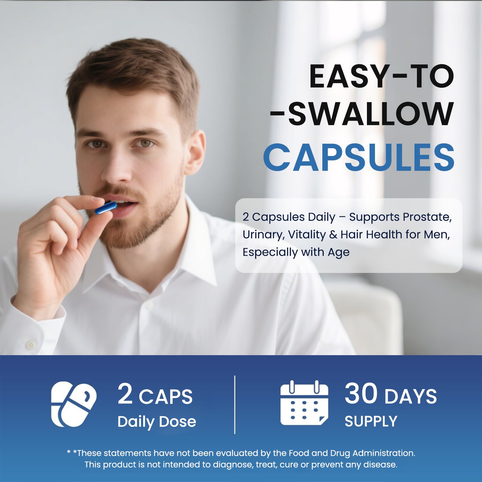 Lifestyle image featuring a healthy, active man