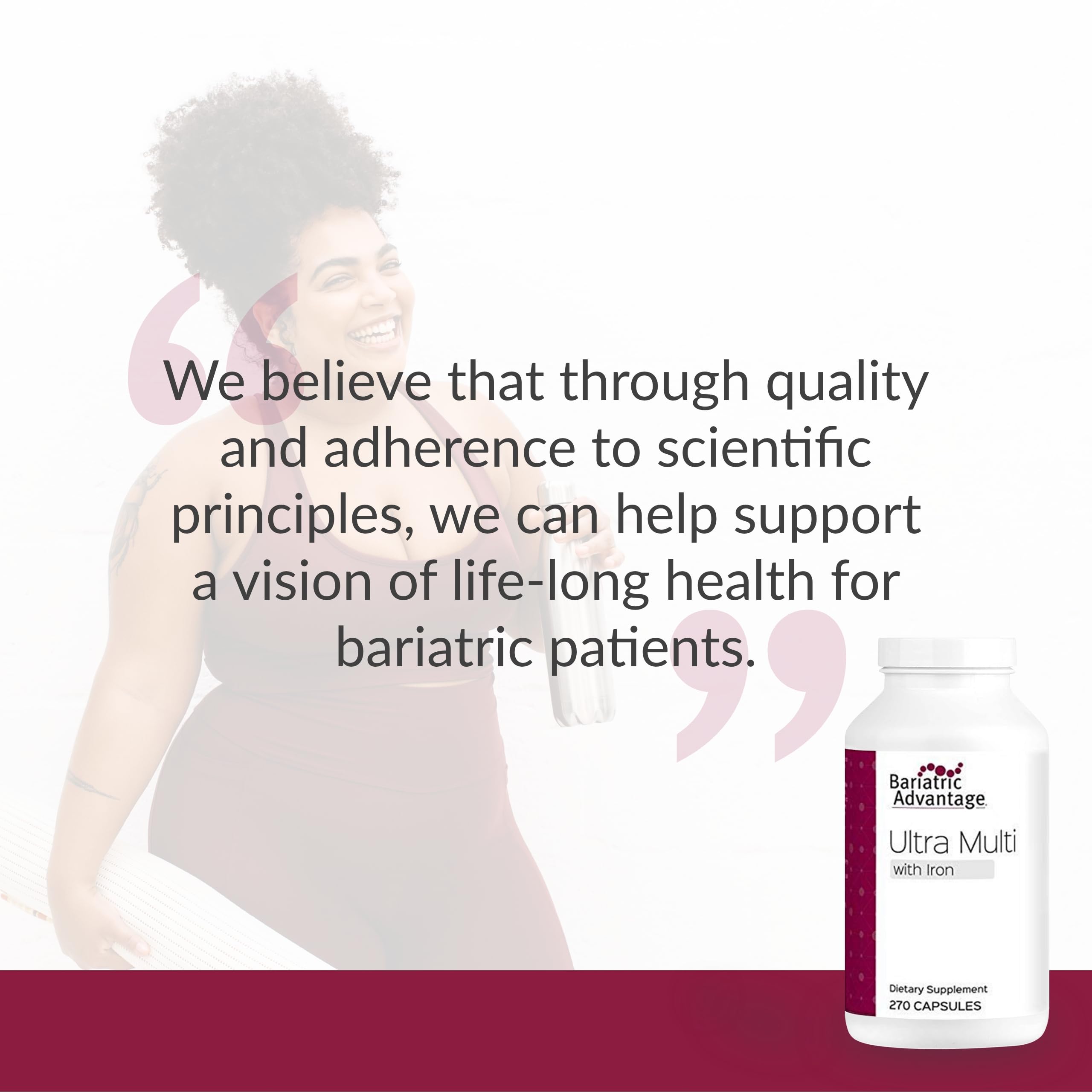 Lifelong health support from Bariatric Advantage Ultra Multi with Iron