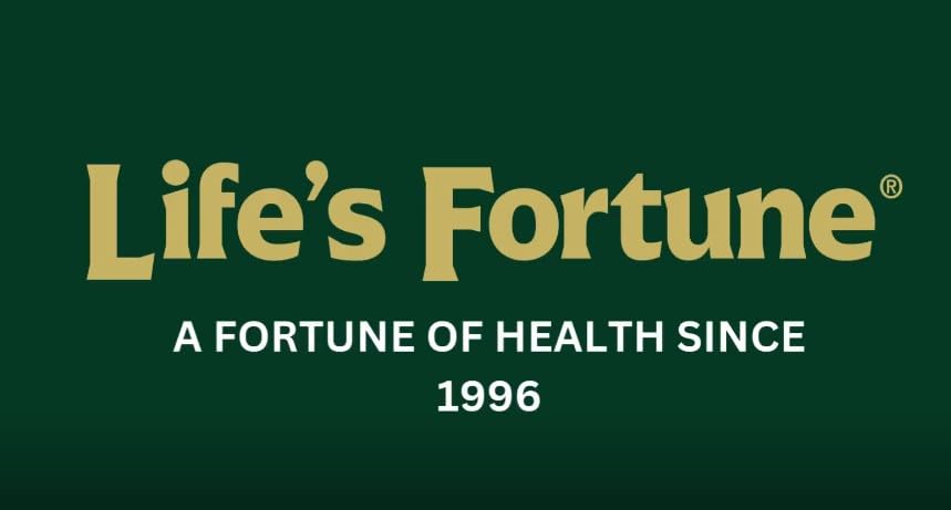 Life's Fortune ACV capsules with Mother image emphasizing raw vinegar.