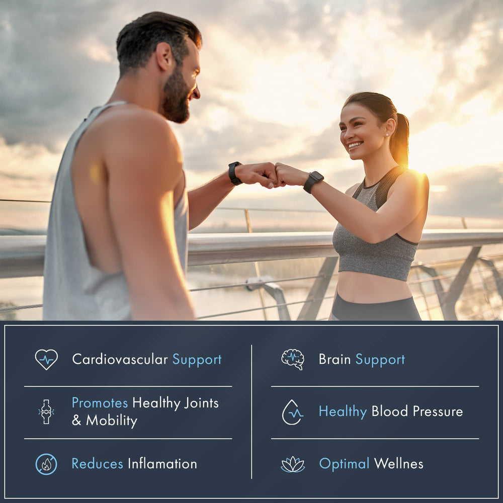 Nutrition detail highlighting 1000 mg Omega-3 and vitamins A, E, D3