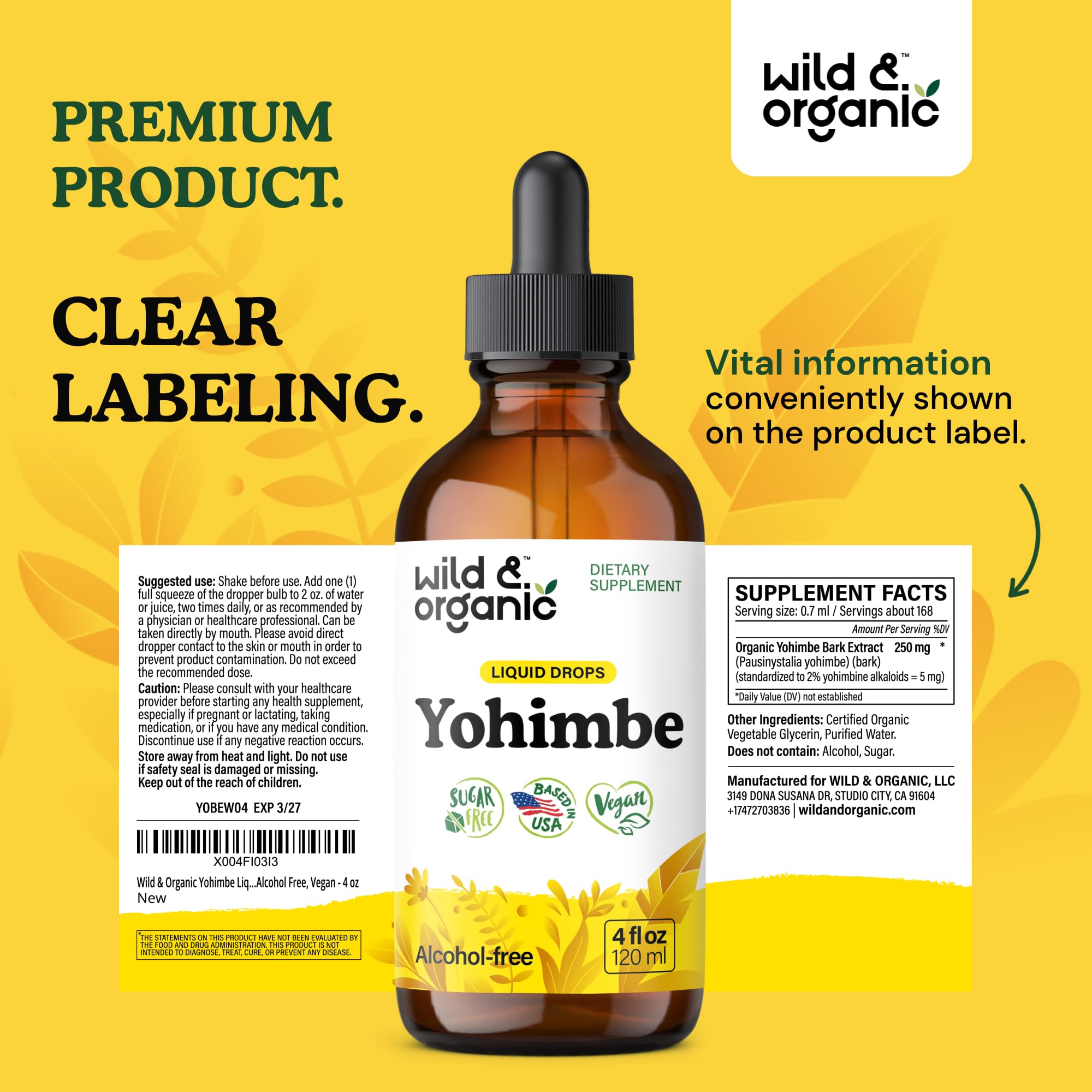 Lifestyle image of using Wild & Organic Yohimbe Drops