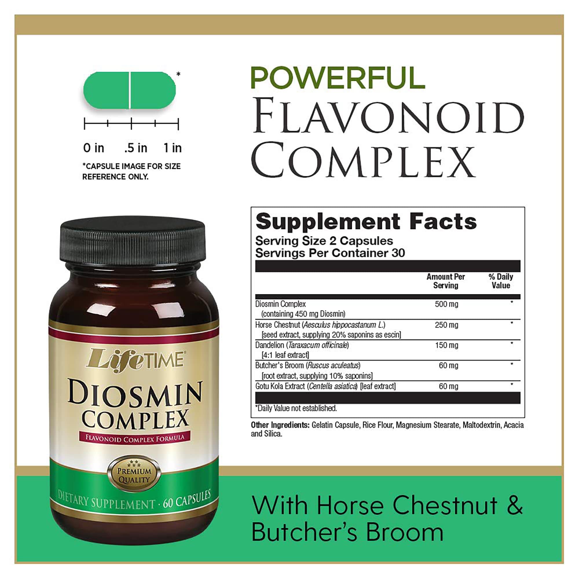 Graphic illustrating vascular support and circulation for Diosmin