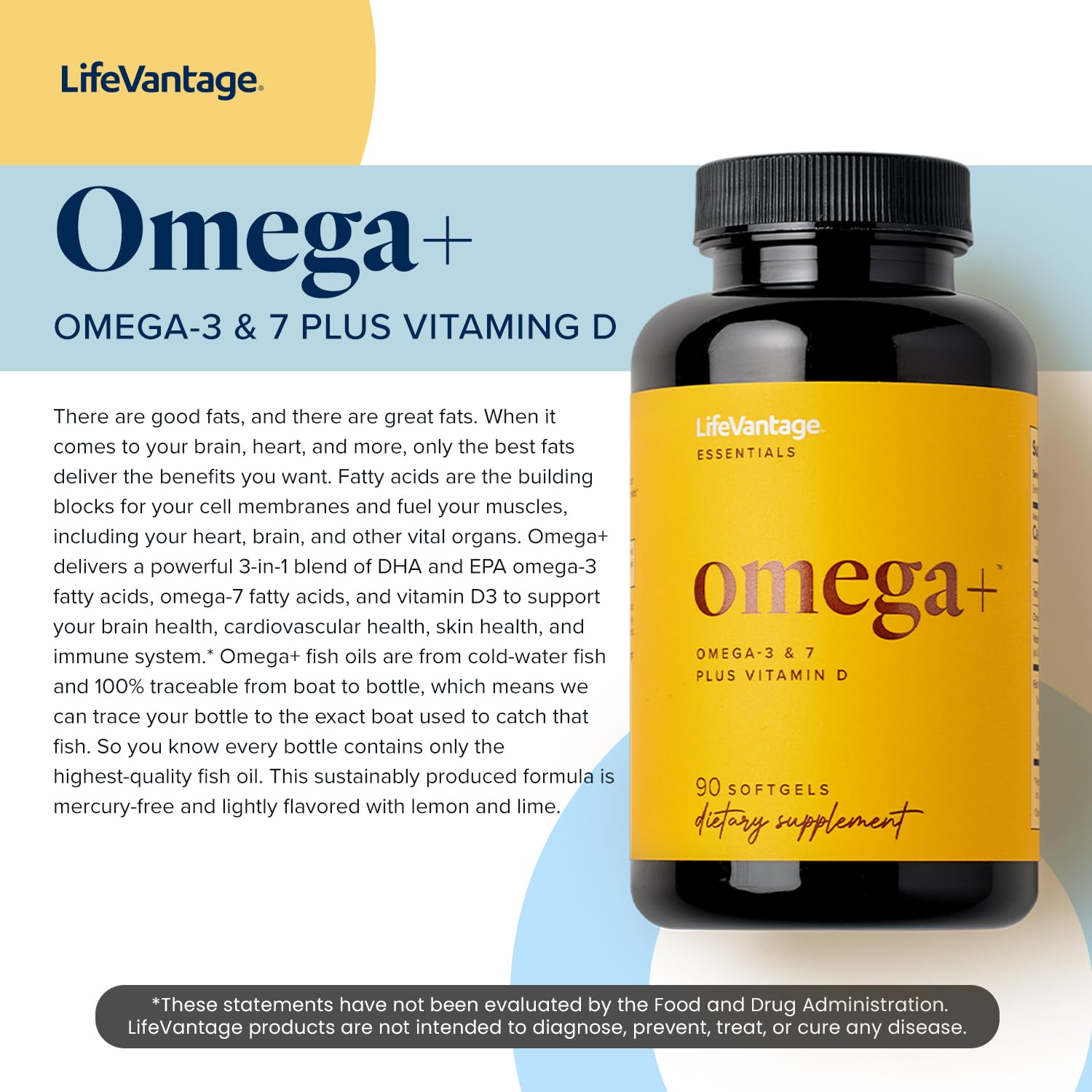 LifeVantage Omega+ bottle close-up