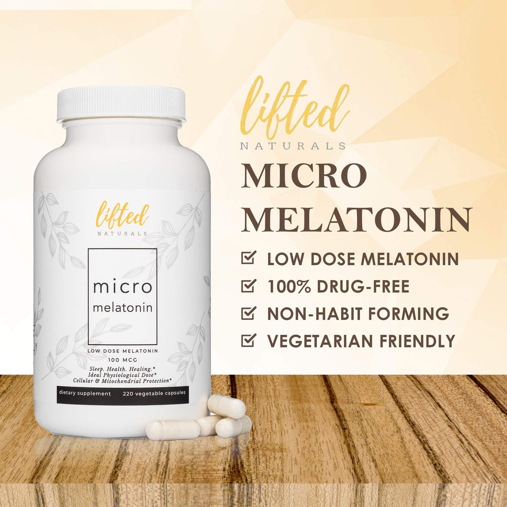 Family-size Lifted Naturals Micro Melatonin packaging