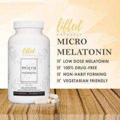Family-size Lifted Naturals Micro Melatonin packaging