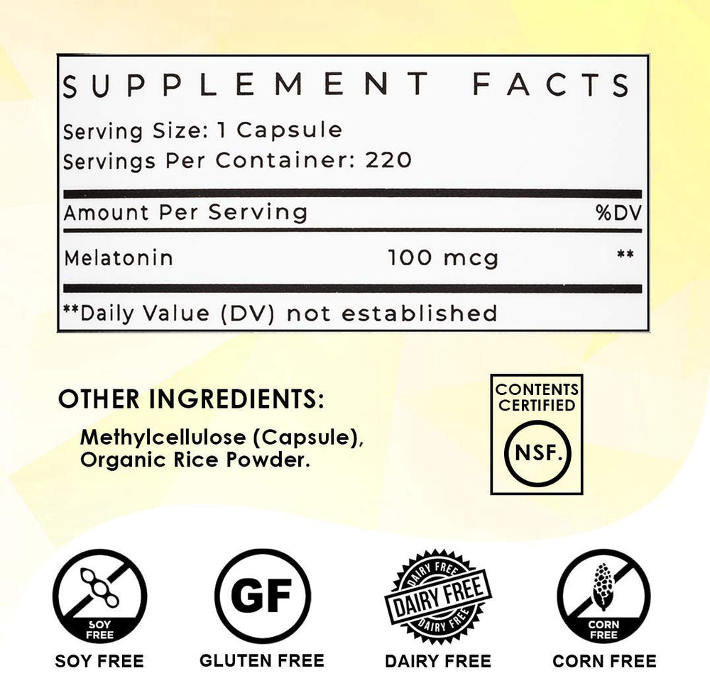 Sleep aid capsules shown for easy swallowing