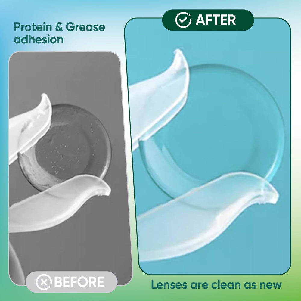 Saline solution used to rinse and insert contact lenses