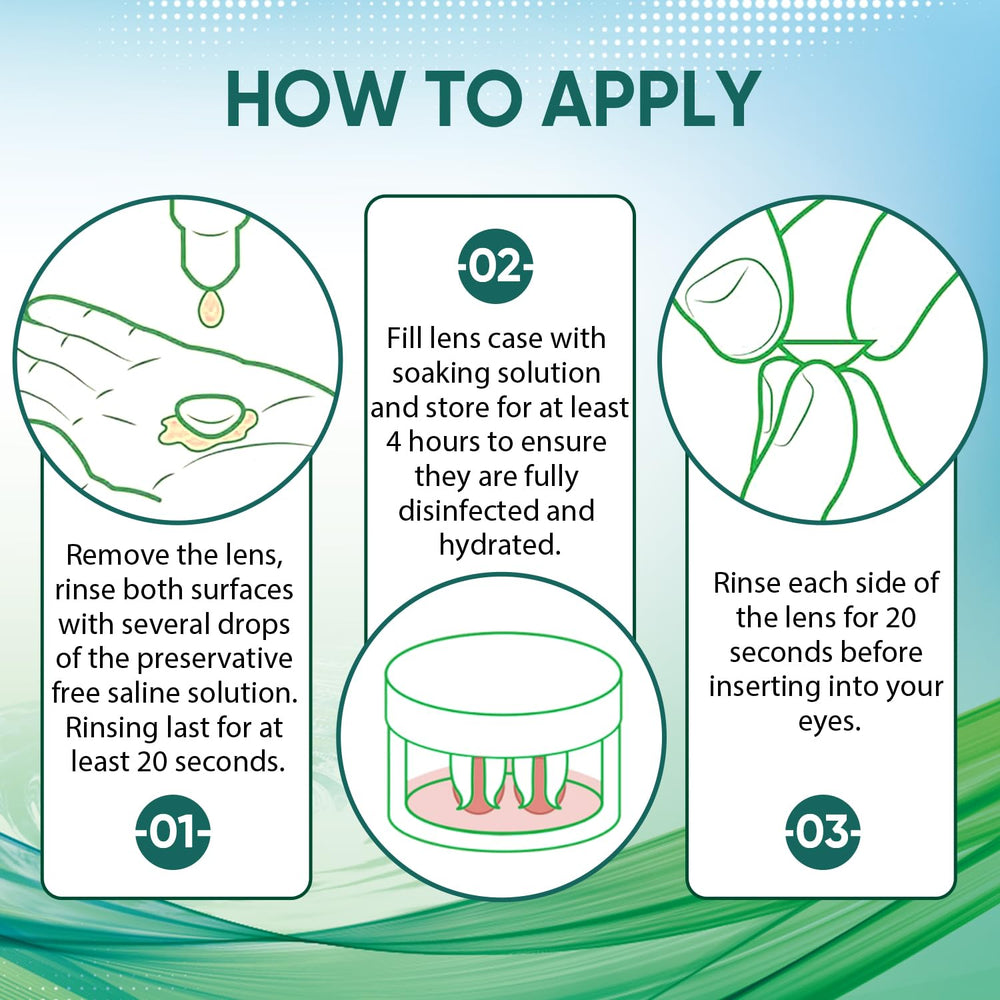 LIFVEAN saline solution used with soft and rigid gas-permeable lenses