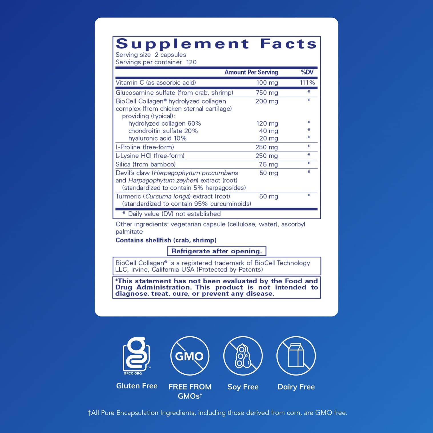 Ligament Restore capsules close-up