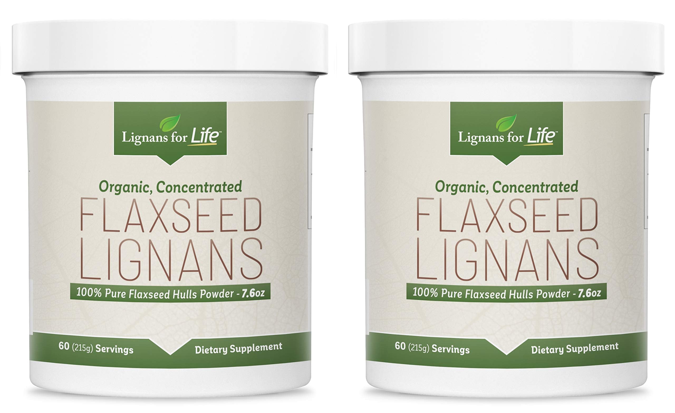 Lignans for Life Organic Flaxseed Powder – 60 Servings, 2 Pack
