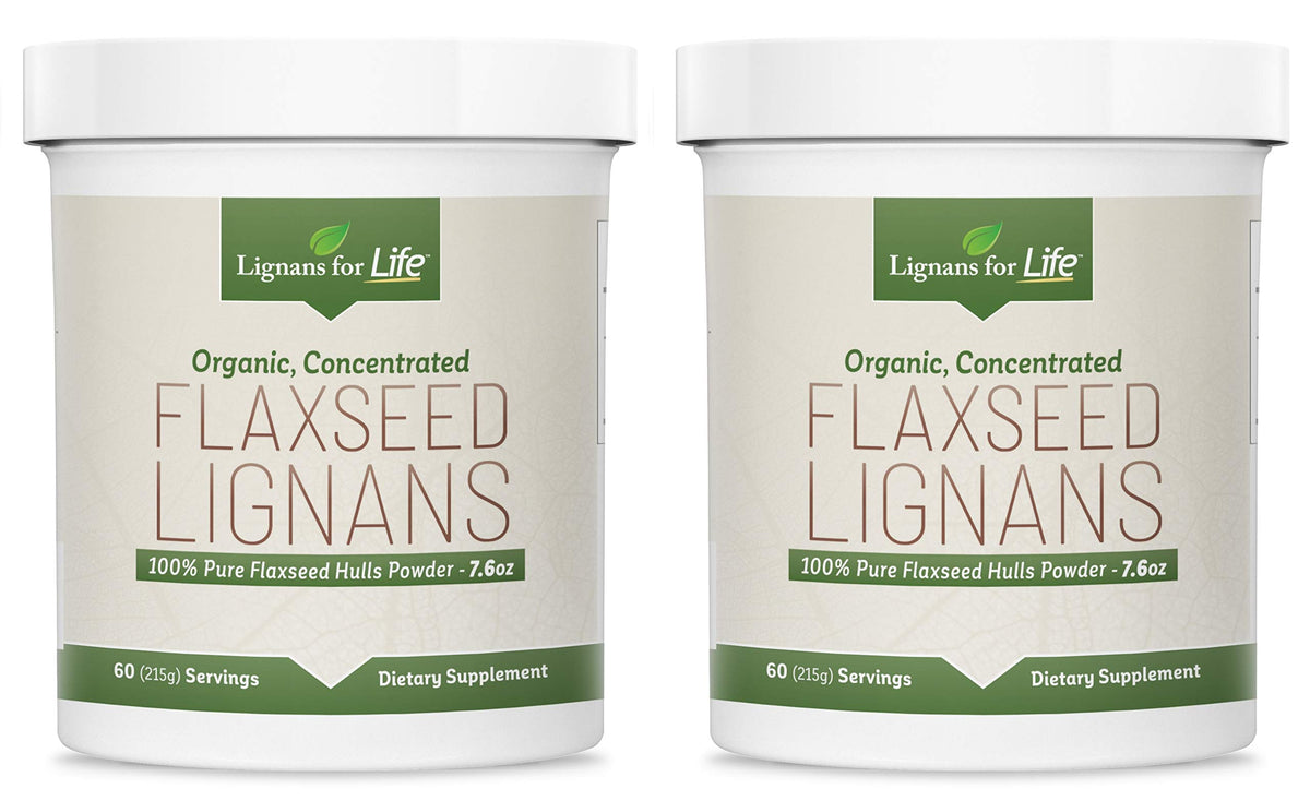 Lignans for Life Organic Flaxseed Powder – 60 Servings, 2 Pack