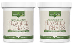 Lignans for Life Organic Flaxseed Powder – 60 Servings, 2 Pack