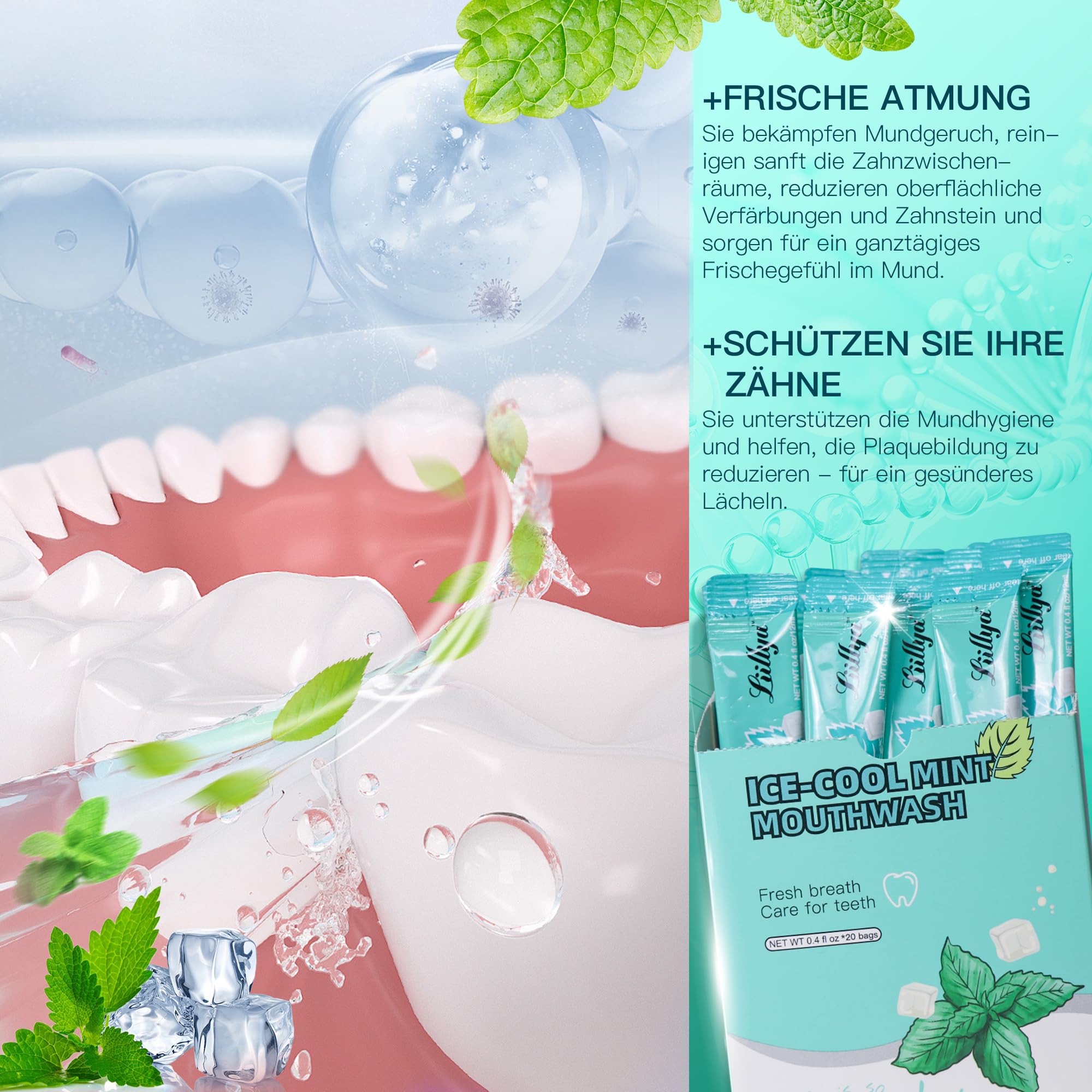 TSA-compliant travel mouthwash packets for carry-on