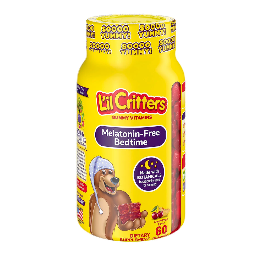 L'il Critters Melatonin-Free Bedtime Gummies bottle front