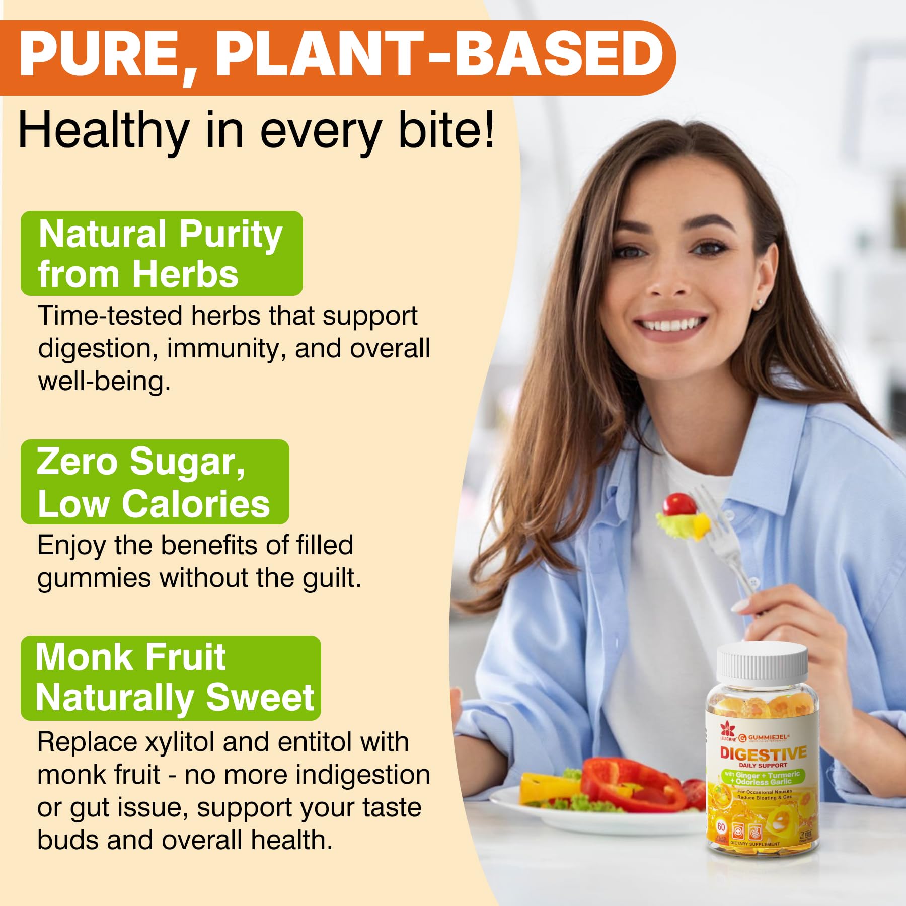 Digestive relief for occasional bloating and gas