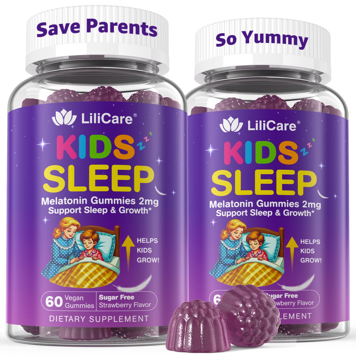 LILICARE Kids Sleep Gummies bottle label