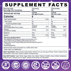 Close-up of chewy sleep gummies for kids