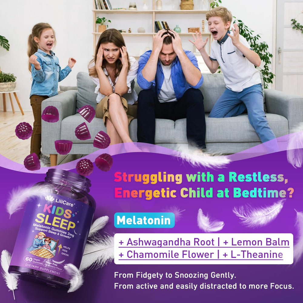 Ashwagandha, Chamomile and Lemon Balm blend in gummies