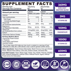 Front view of LILICARE Kids Sleep Gummies bottle