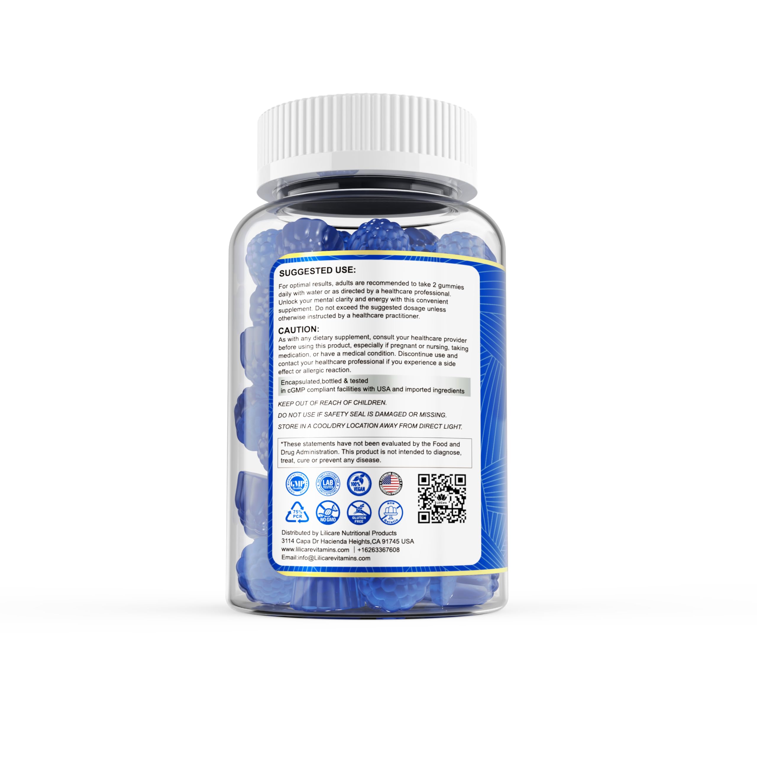 Nutrition facts panel and packaging detail