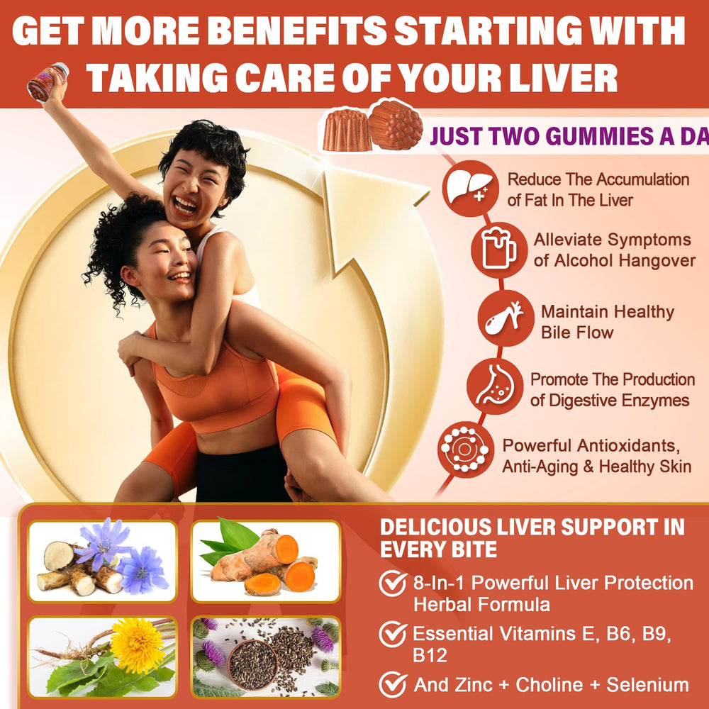 LILICARE sugar-free gummies image highlights Stevia and Monk Fruit sweetness.