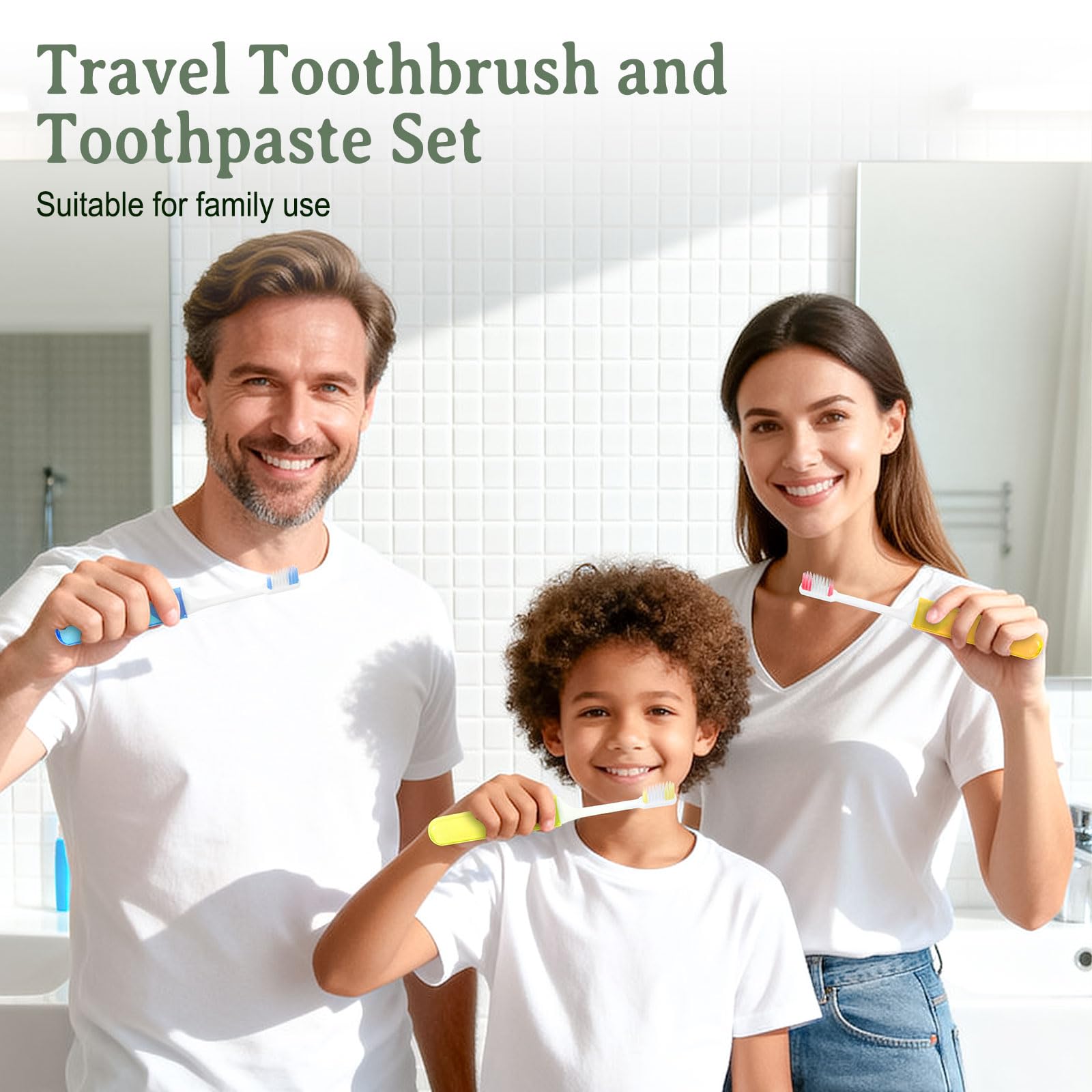 2-in-1 foldable travel toothbrush and case