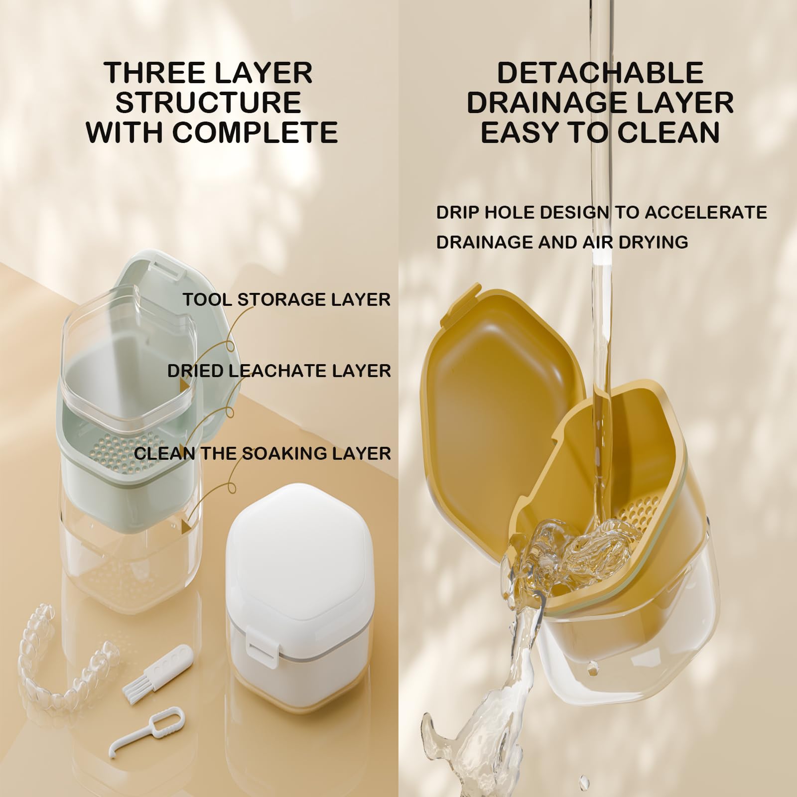 Compact travel-friendly retainer and mouth guard case