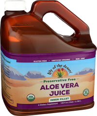 Lily of the Desert Organic Inner-Leaf Aloe Vera Juice 128 oz bottle