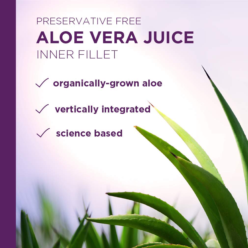Bio-active aloe vera juice harvested from Lily of the Desert fields