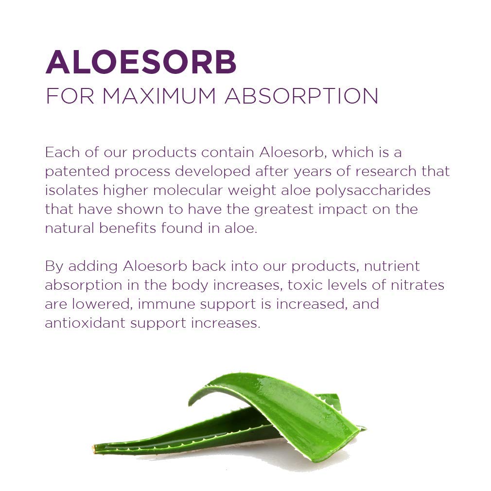 Graphic highlighting gut health benefits of aloe vera juice
