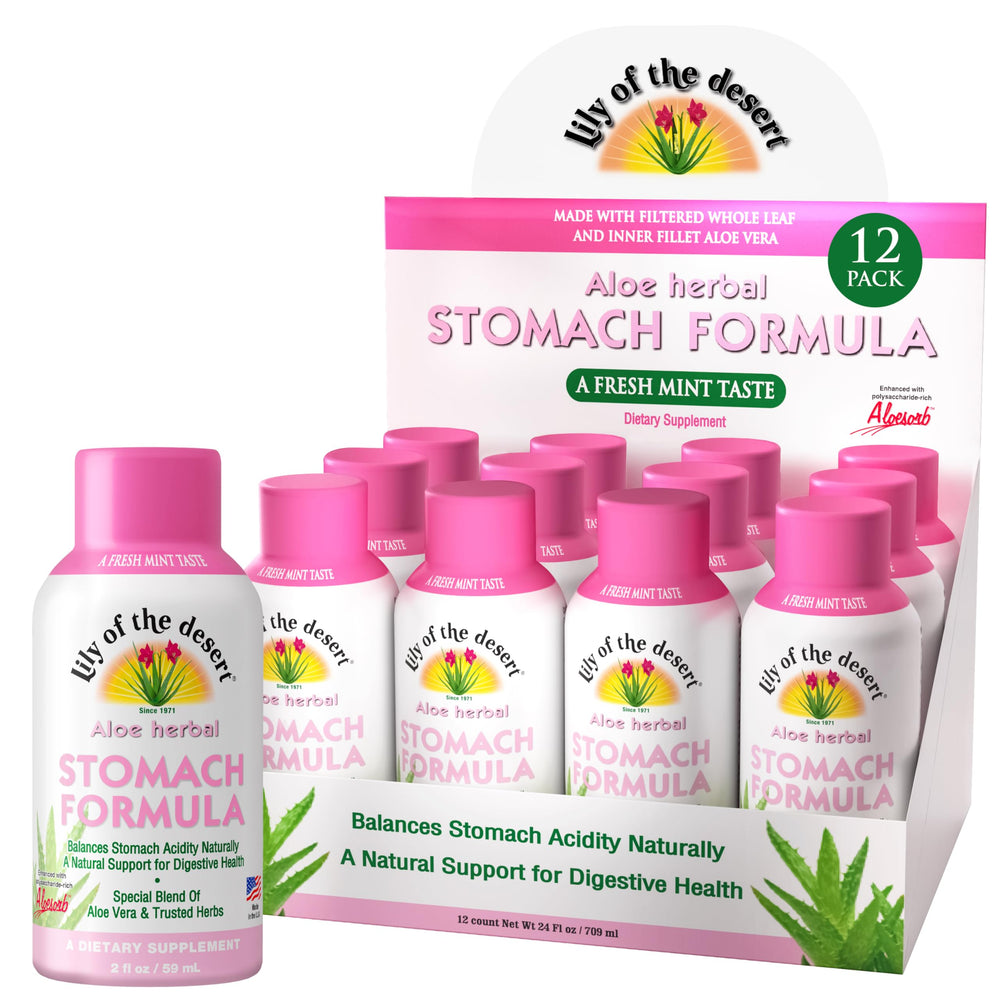 Lily of the Desert Stomach Formula Shot 12-pack – front view