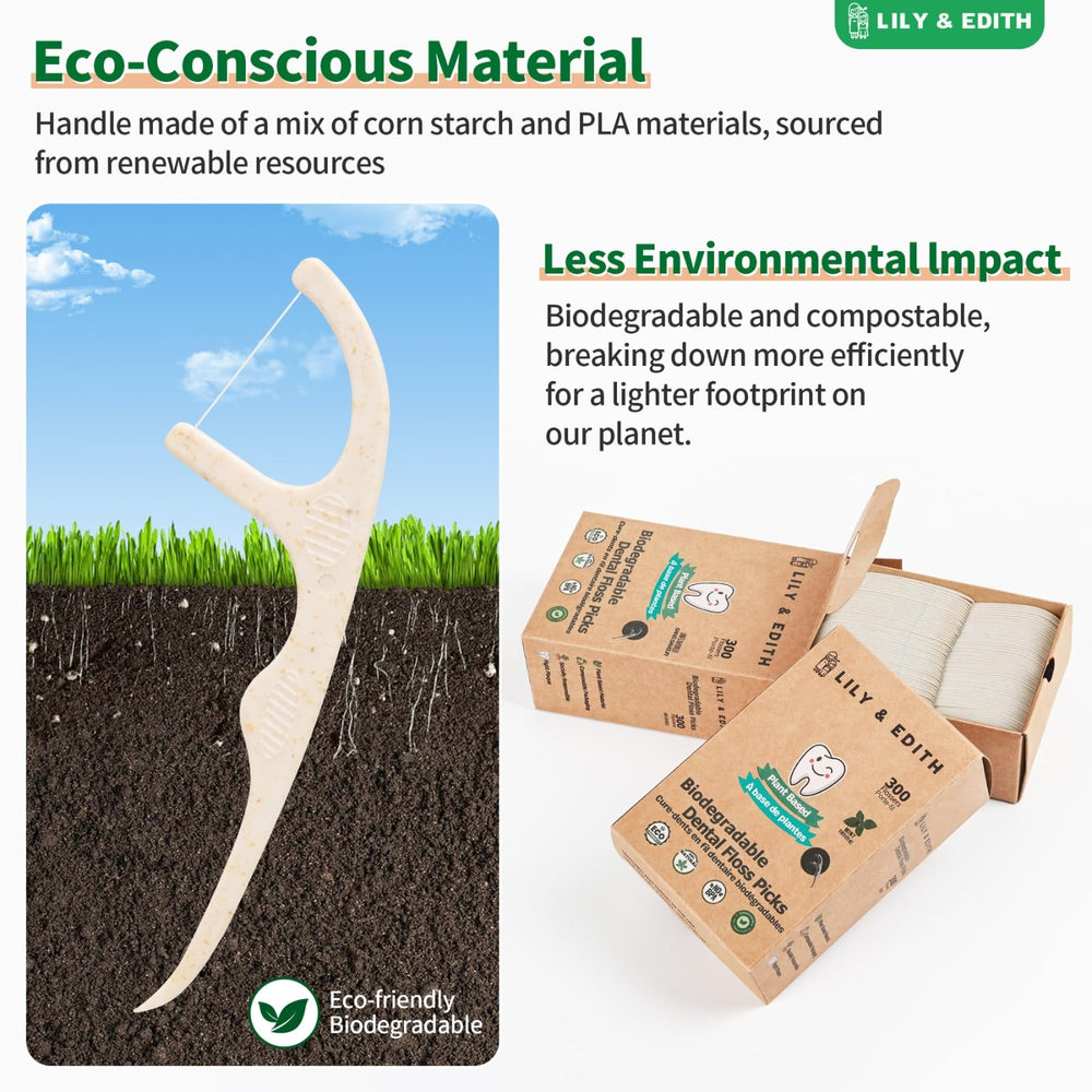 Kids using LILY & EDITH biodegradable floss picks