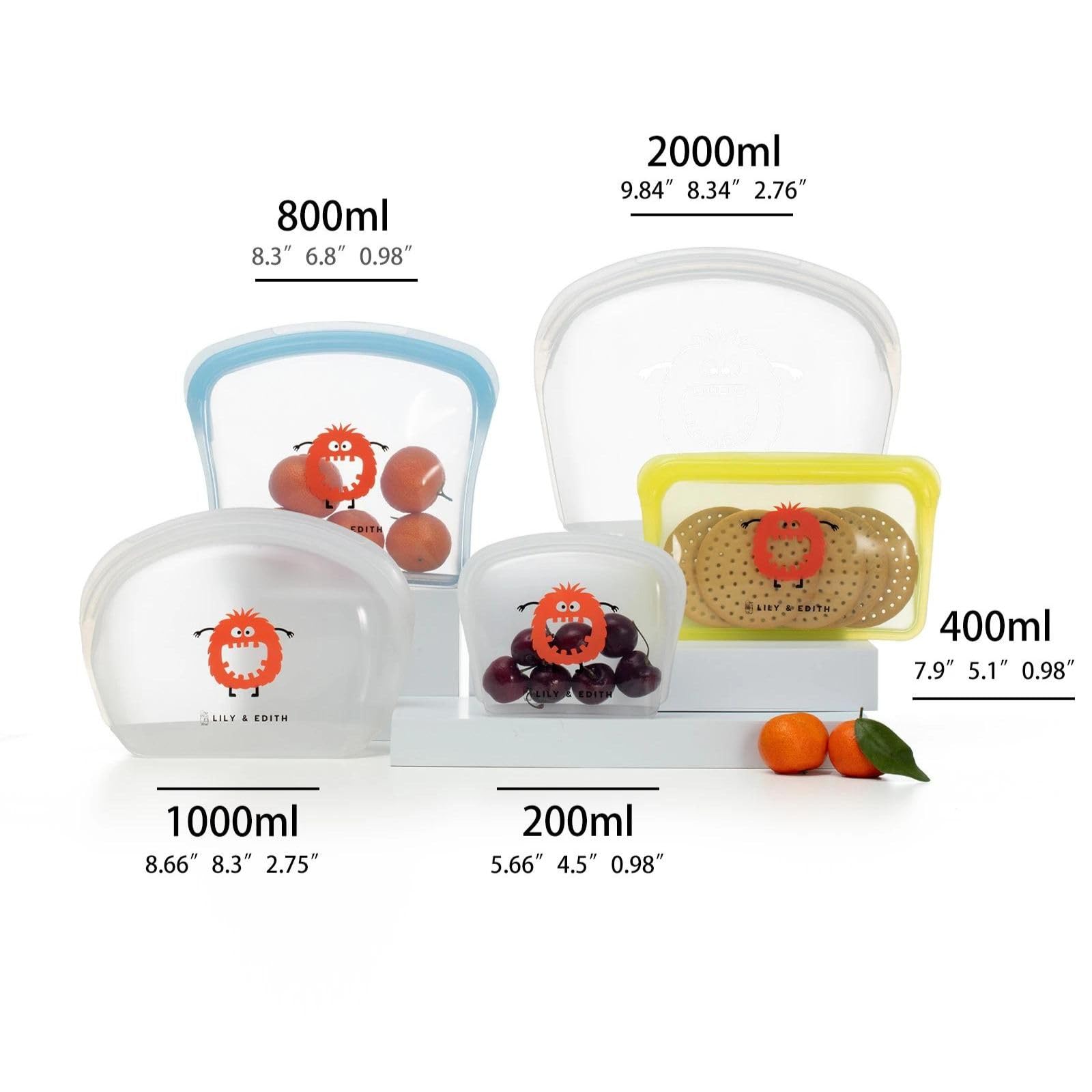 Organized hygienic storage with silicone bag and floss picks