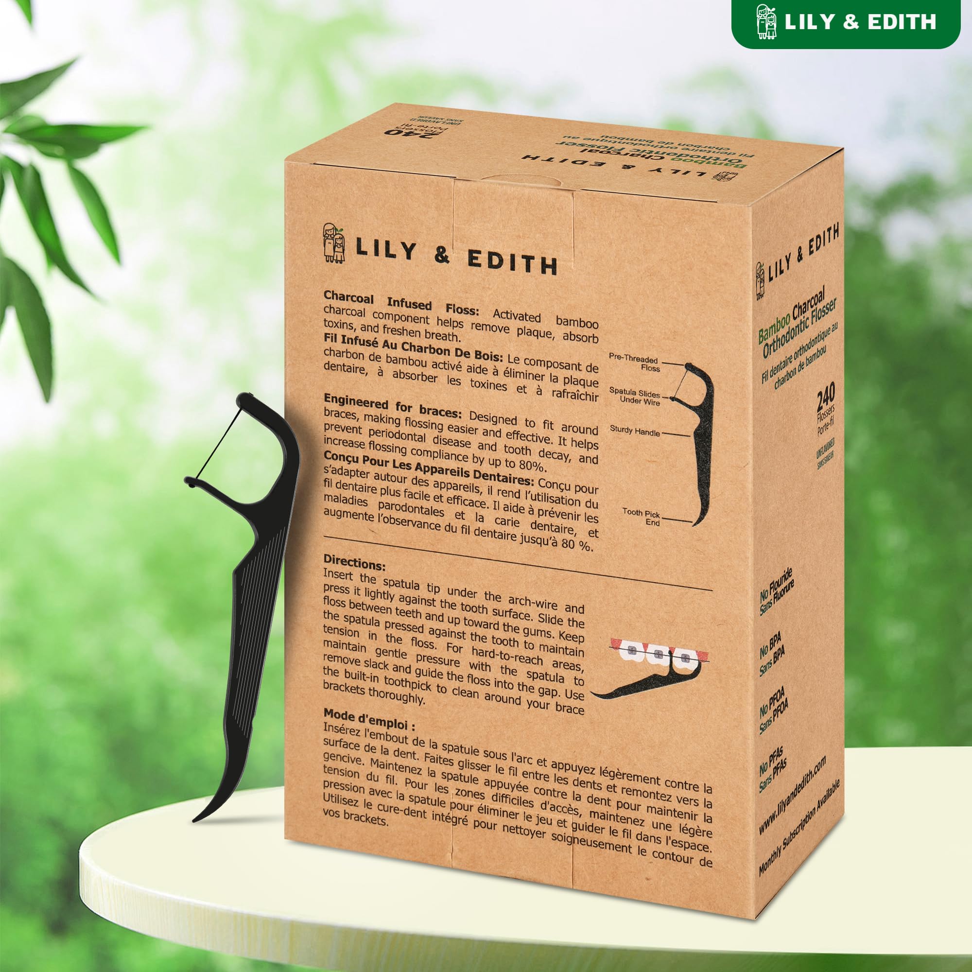 Zero-waste packaging for Lily & Edith flossers