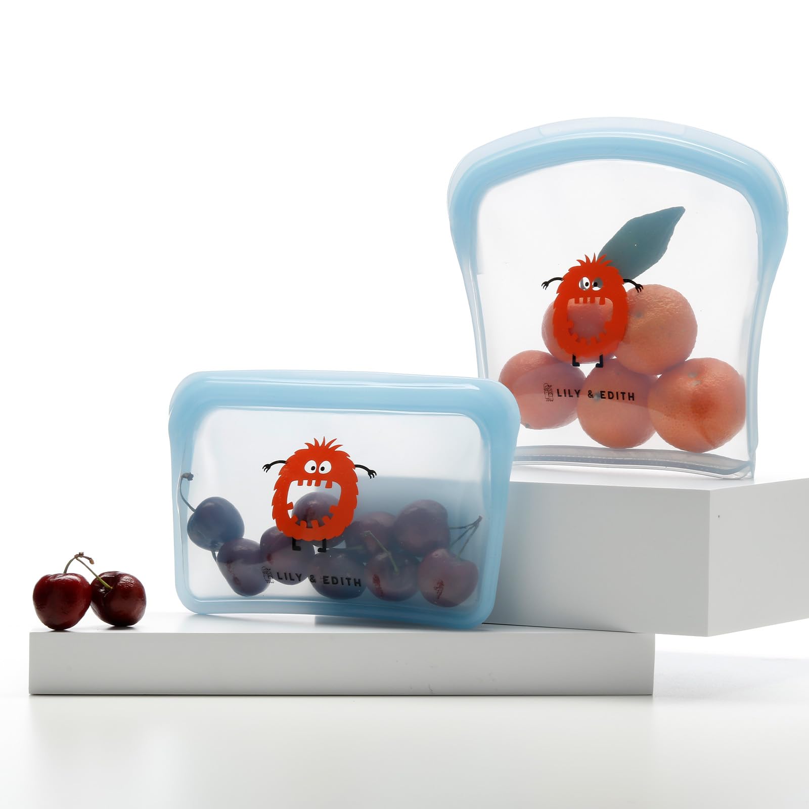 Silicone bag designed to store floss picks