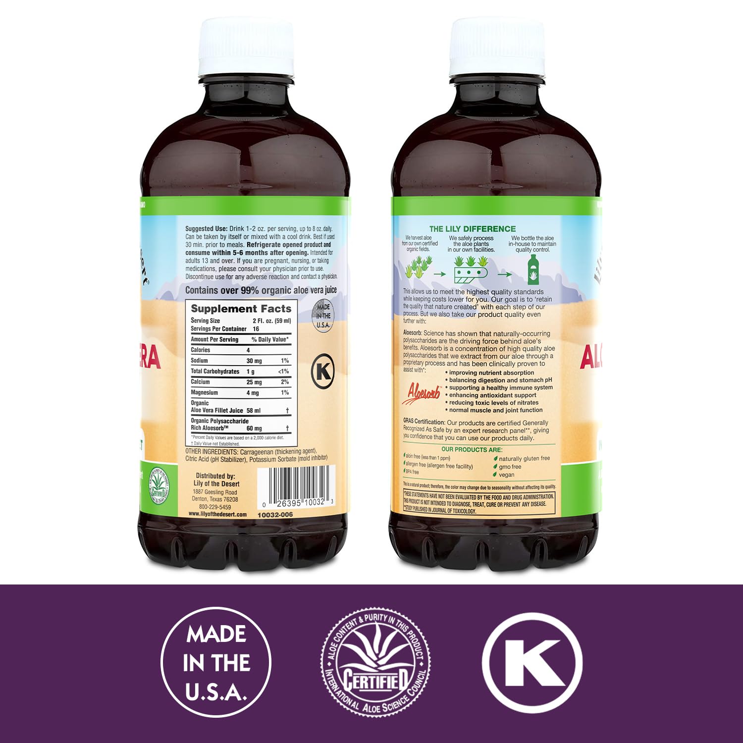 Inner fillet aloe vera gel juice close-up