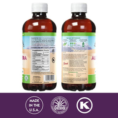 Back view of Lily of the Desert Aloe Vera Juice 2-Pack inner fillet bottles