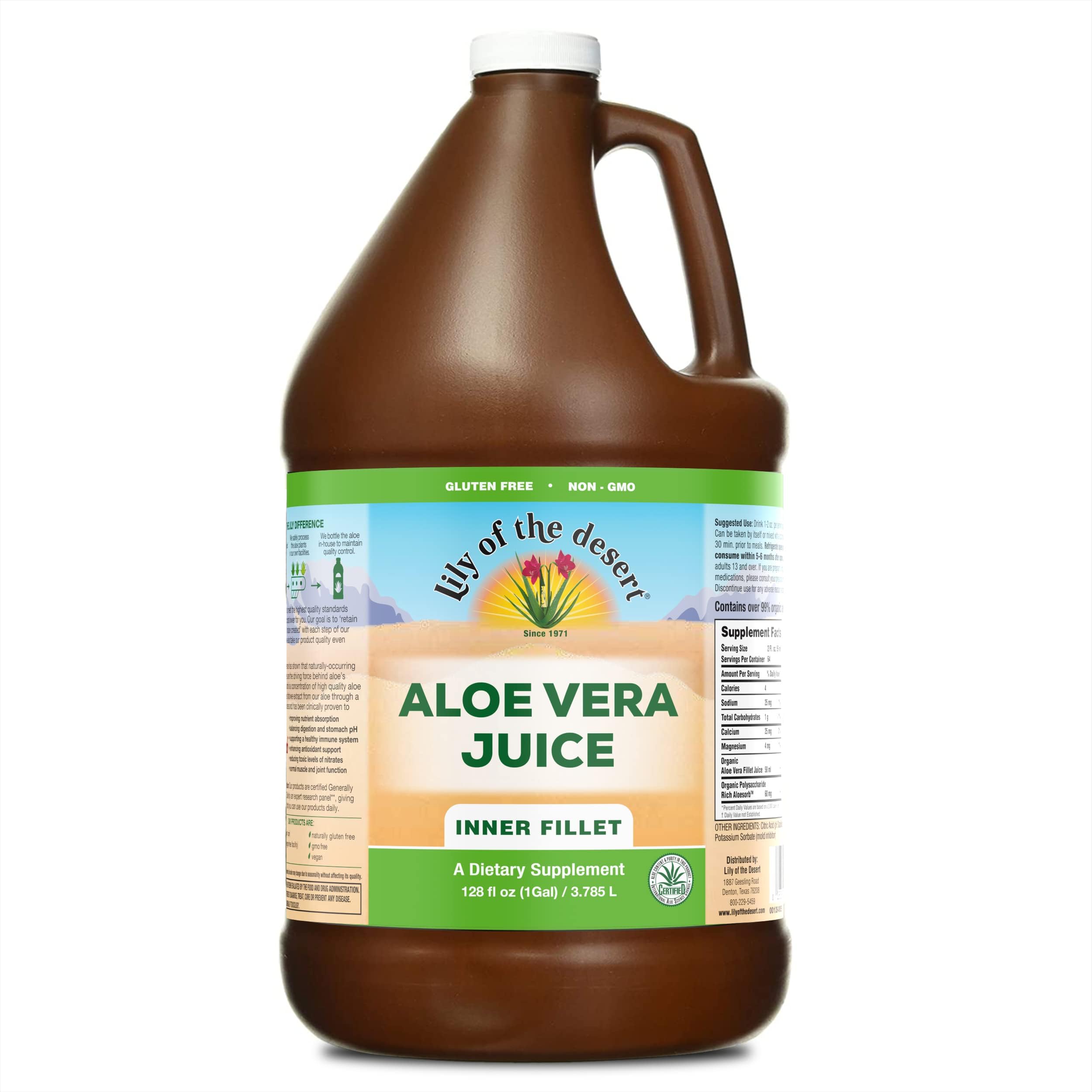 Lily of the Desert Aloe Vera Juice Inner Fillet 128 oz bottle