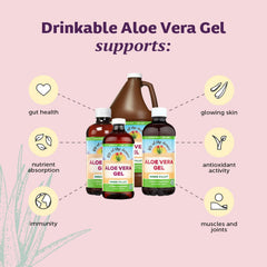 Bottle with label showing Lily of the Desert Aloe Vera Gel