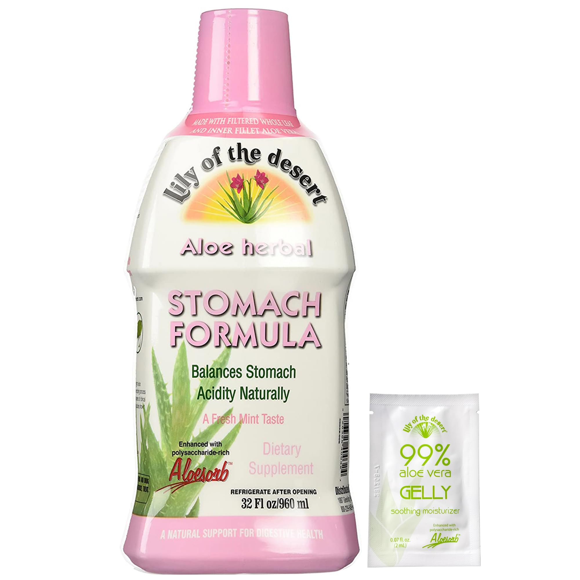 Bottle of Lily of the Desert Stomach Formula 32 oz