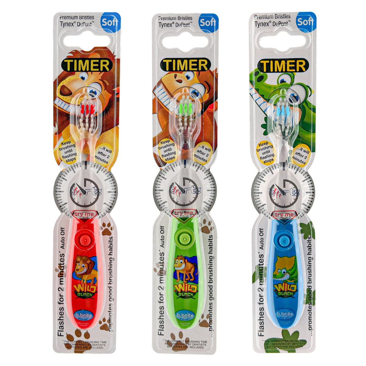 Hero image of Lily's Home Kids Toothbrush Set with 2-minute timer and glow animal design