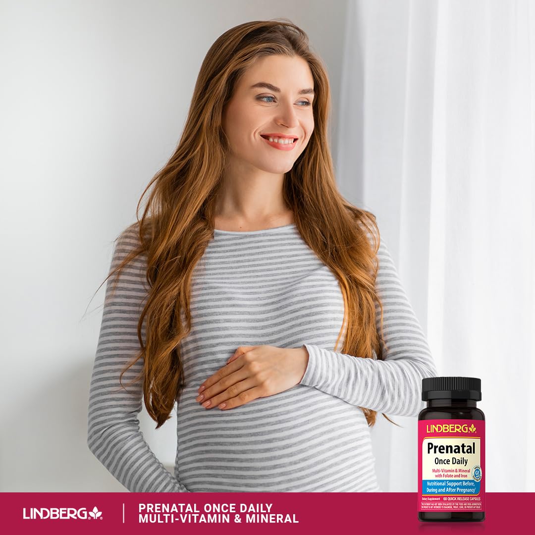 Lindberg Prenatal Vitamins in use before, during, and after pregnancy