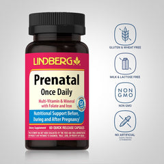 Gluten-free badge for Lindberg Prenatal Vitamins