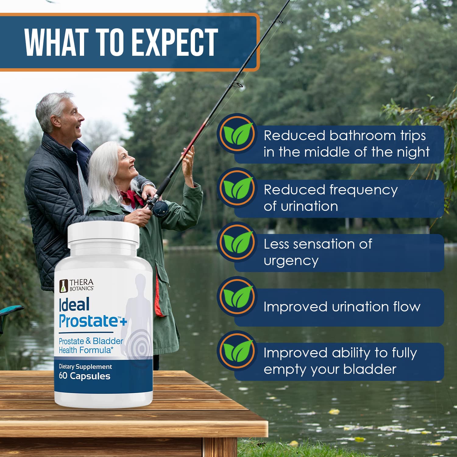 Lindera-based prostate health formula bottle